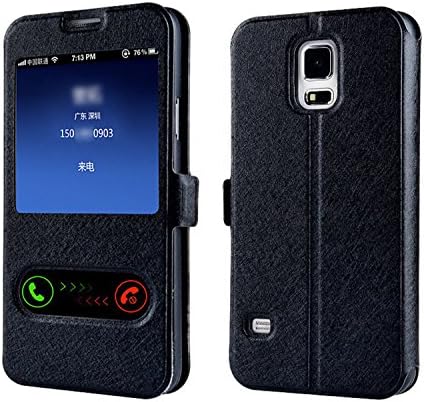 Luxury Smart Front Window View Leather Flip Case For Galaxy BA500 A5 2015