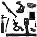 Luxebell 6-in-1 Accessories Kit for Sony Action Cam Contour Roam Roam2 Roam3 +2 +Plus Hd 1080p Waterproof Video Camera