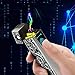 Dual Arc Lighter USB Lighters Rechargeable Flameless Windproof Double Arc Electronic Cigar Cigarette Lighter (Black)thumb 1