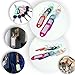 Key Tag Assorted Color Plastic Coded Key ID Label Tags Split Ring Keyring - with Label Window Ring Holder (200)