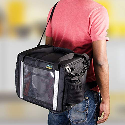 Insular Therma Foldable Standard Meal Bike Delivery Bag (Black) 24