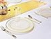 WDF 102 pieces Gold Plastic Plates- Ivory with Gold Rim Disposable Party Wedding,Premium Heavy Duty 51-10.25