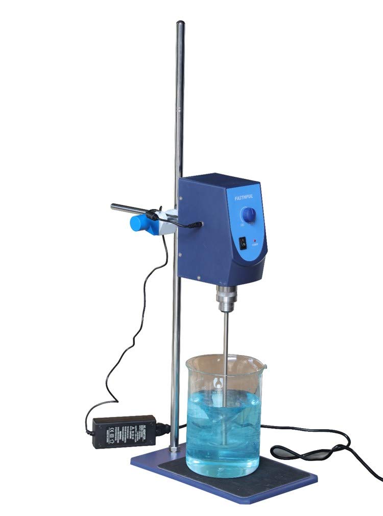 Analog Overhead Stirrer with Stirring Rod and Stand, 20L