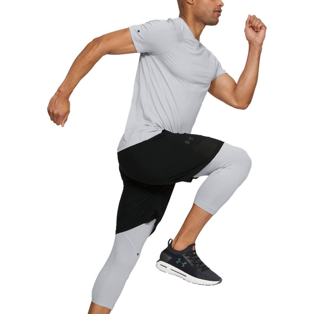 Under Armour Men’s UA Rush Gym Leggings, Men’s Sports Leggings with Rush Technology, Ultra-Light Compression Shorts for Men