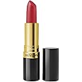 Revlon Lipstick, Super Lustrous Lipstick, Creamy Formula For Soft, Fuller-Looking Lips, Moisturized Feel, Really Red (006), 0.15 oz