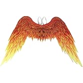 Anbaby 3D Printed Angel Wings Costume | Realistic Non-Woven Fabric Wings for Cosplay, Halloween, Theme Parties