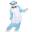 WOTOGOLD Animal Cosplay Costume Unisex Adult Otter Pajamas Blue Large