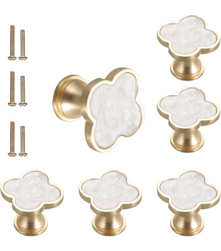 slim fit dress slacks Decorative Hexagon Brass Cabinet Knobs main image 1
