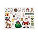 Fun Express 4/4082 Santa's Workshop Sticker Scenes, 24 Pcs