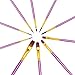 Purple Paint Brushes, heartybay Paint Brush Set Round Pointed Tip Nylon Hair Artist Acrylic Brush Watercolor Oil Painting (10pcs)