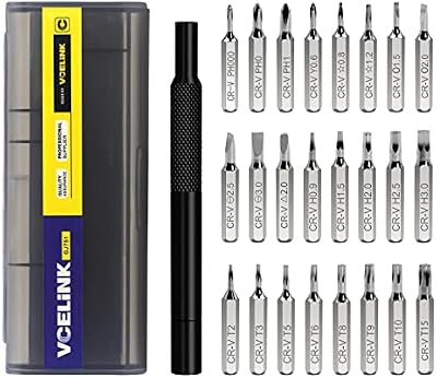 Feinmechaniker Schraubendreher Set, 25 in 1 mit 24 Bits, Magnetisch