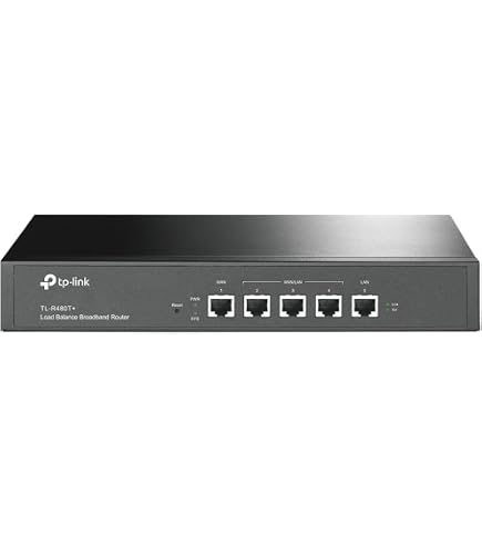 TP-Link TL-R605 Multi-WAN VPN Router – Bis Zu 4 Gigabit WAN Ports, Firewall, Omada SDN, Load Balance