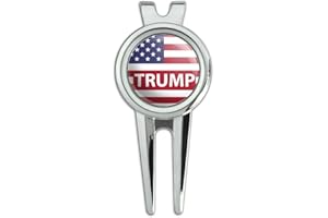 GRAPHICS & MORE President Trump American Flag Golf Divot Repair Tool and Ball Marker