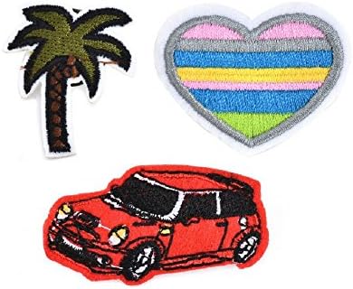 Cute Heart Eyes Food Patches Embroidery Sequins Brooch Pins Girl Jeans Bag (Style F)