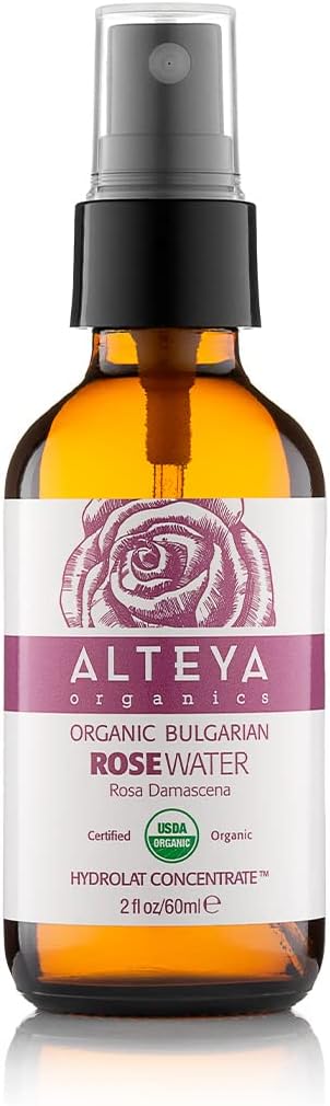 Alteya Organics Rose Water USDA Certified Organic Facial Toner 60 mL Bulgarian