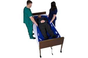 Patient Aid 75" x 33" SPU Patient Transfer Sheet with Hand Grips (5 Pack) - Disposable, Single Patient Use - for Moving, Handling, Repositioning - Use in Hospital, Home, EMS, Ambulance