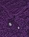 OUGES Women's Boat Neck Floral 3/4 Sleeve Knee Fitted Dress, Purple, Medium