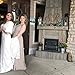 Bridal fur shawl wrap, Ivory Faux Fur Wrap, fur shrug Free Brooch | Tion Design Bridal