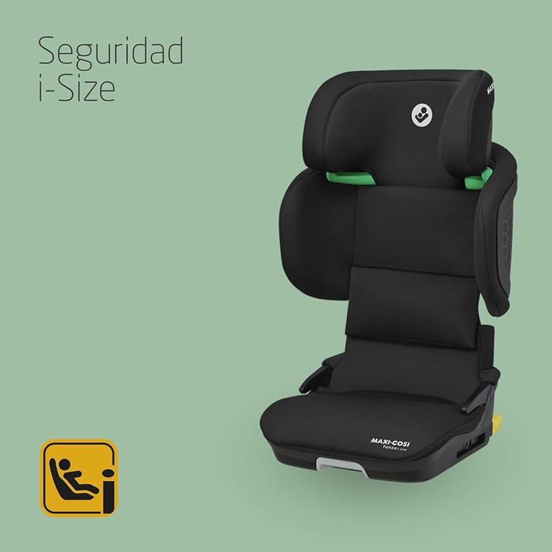 Tanza i-Size, Silla Coche ISOFIX, 100–150 cm, Full Black