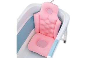 Full Body Bath Pillow for Tub with Neck and Back Support Headrest Comfortable Seat Cushion Bathtub Accessories Women Men Adul