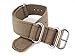 JRRS7777 20mm Canvas Watch Strap Band Sports Military Army New Pattern Brown ZULU NYS-112