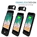iPhone 8 Plus Battery Case with Qi Wireless Charging, (Apple Certified) PRESS PLAY Nero 3100mAh Slim Rechargeable Extended Protective Portable Backup Charger Case for iPhone - Black