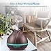 URPOWER 400ml Wood Grain Essential Oil Diffuser, Running 10+ Hours Aromatherapy Diffuser for Essential Oils with 2 Mist Modes, 4 Timer Setting, Whisper Quiet Humidifiers for Bedroom, Home, Office