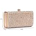 Womens Evening Clutch Bag Wedding Purse Bridal Prom Handbag Party Bag Elegance Rhinestone Gold