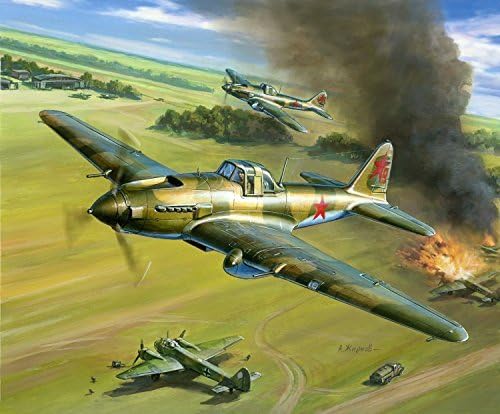 Zvezda 1/144 WW‡U Soviet main ground attack aircraft Ilyushin IL-2 Shutorumobiku ZV6125