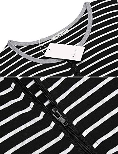 5 Ekouaer+Womens+Zipper+Loungewear+Pockets