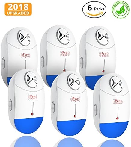 [2018 UPGRADED] Ultrasonic Pest Repeller - Mouse Repellent Plug in Pest Control, Pest Repellent for Mice, Rat, Bug, Spider, Roach, Mosquito, Fly - no More Mouse Traps and Insect Spray