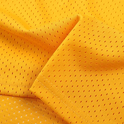 Amzdest 90s The Fresh Prince of Bel Air Academy #14 Jersey Shirt for Men and Women, Unisex Basketball Jersey for Theme Party (Yellow, Large)