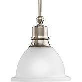 Progress Lighting P5078-09 Madison Pendants, 7-1/2-Inch Diameter x 8-Inch Height, Brushed Nickel
