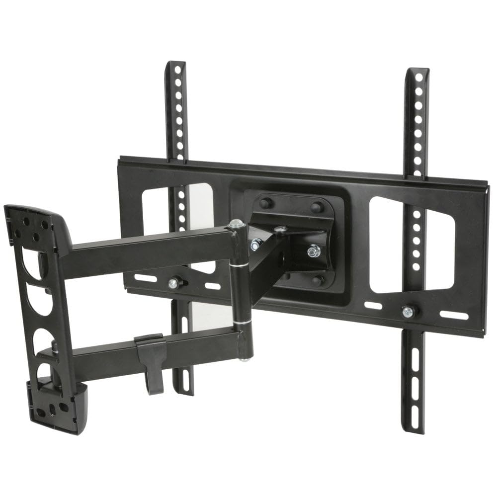 AV Link USC401 Full Motion Double Arm Wall Bracket for TV Upto 26-55-Inch, Black