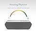Wireless Portable Bluetooth Speaker - A1 (2017 New Design) 8 watt Wireless Speaker for iPhone 7, Samsung or Smart Device including Mic for Handfree Phone Call, Heavy-duty (Gray)