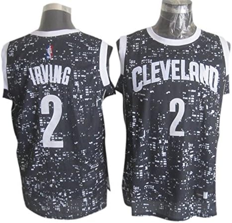 Cavaliers 2 Kyrie Irving Black City Luminous Jersey Size-S
