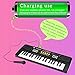 aPerfectLife Chargable Kids Piano, 37 Keys Multi-Function Charging Electronic Kids Keyboard Piano for Kids with Microphone (Black)