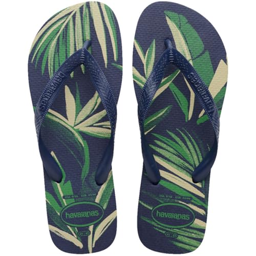 Havaianas - Aloha, Tongs Confortables, Durables et Estivales, Semelle avec Motif de Feuilles, Semelle Antidérapante, Homme