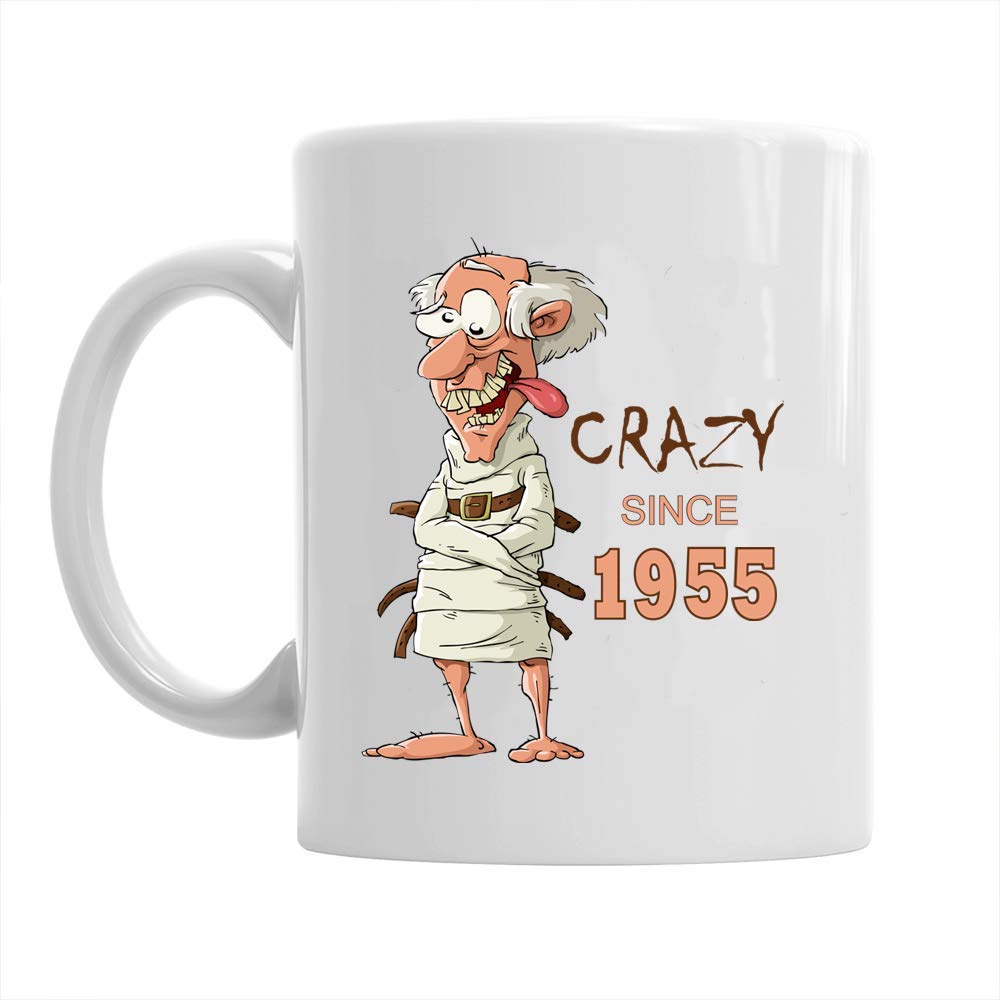 70th Birthday Gift Idea for Men Crazy Funny Novelty Keepsake for 70 Year Old Coffee Mug