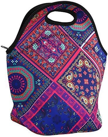 YXTY Soft Neoprene Lunch Tote Bag-Lightweight, Insulated and Reusable Lunch Bag Tote Bag for Work Outdoor Picnic