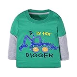 Warmbaby Little Boys Kids Long Sleeve T-shirts