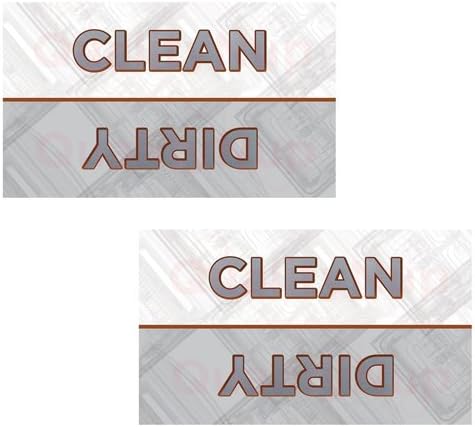 Clean Dirty Dishwasher Magnet - Premium High Quality - 30 Mil - Rounded Corners (Package Quantity - 2)