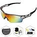 Polarized Sunglasses Sport Cycling Men Women (black, black)