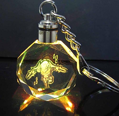 Wander Force Cartoon League of Legends LOL Crystal Led Colorful Key Chain Key Ring Pendant (06-zed)