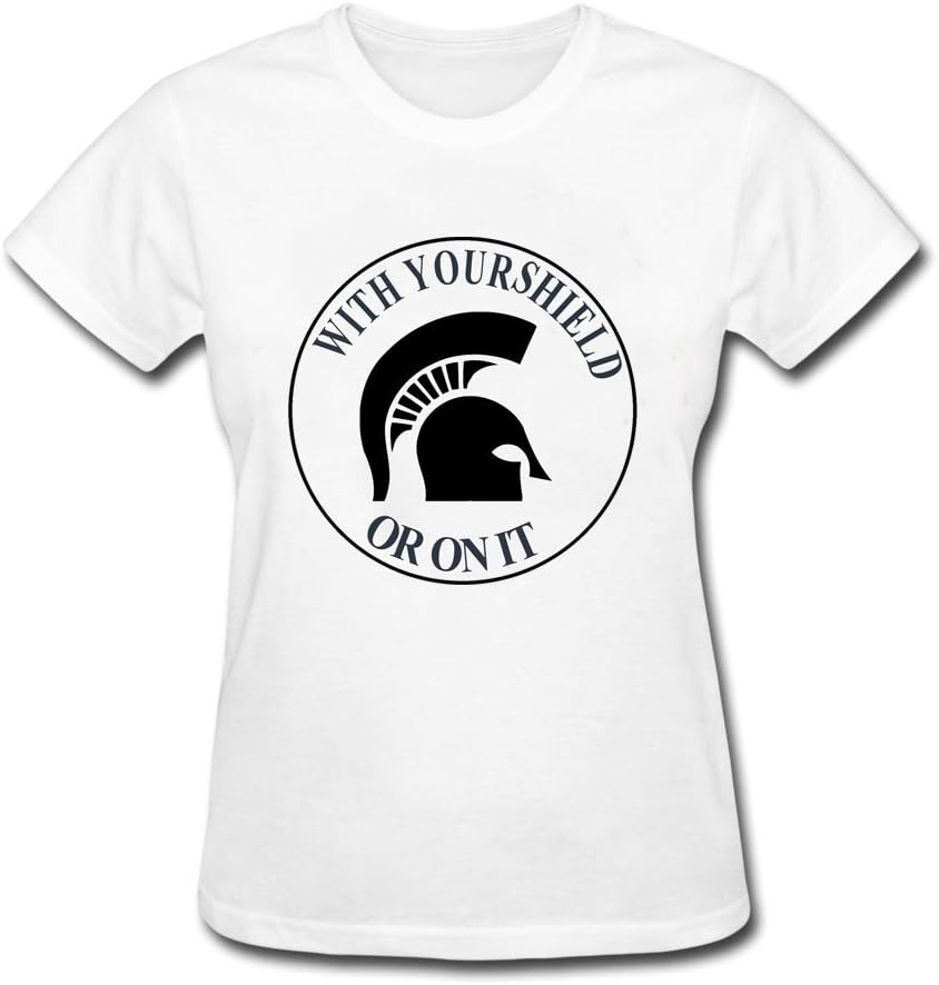 Hangdong Women's With Your Shield Or On It Spartan Helmet Short Sleeve T-shirt