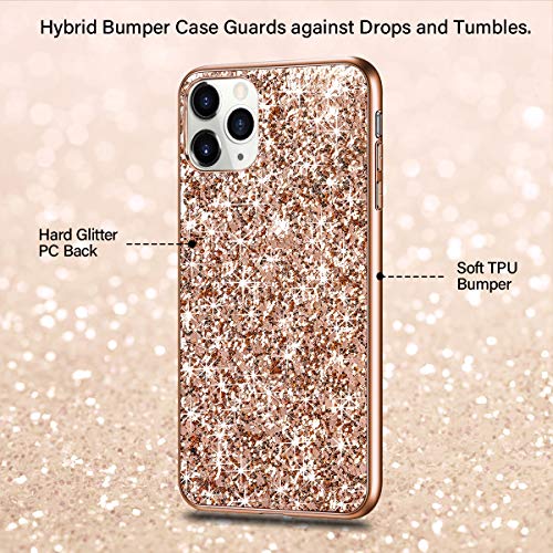 WOLLONY for iPhone 11 Pro Case Glitter Sparkle Bling Shiny Phone Cover