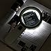 Extra Large 12 LED Handheld Strong Magnifying Glass with LED and UV Light,MSLAN 30X Best Jumbo Size Illuminated Magnifier for Reading,Inspection,Exploring,Hobbies and Currency Detecting (White)