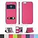 AVAWO for iPhone 6 6S PLUS Case, Creative Smart Window View Touch Front Flip Cover Ultra Thin Folio Case for iPhone 6 6S PLUS 5.5