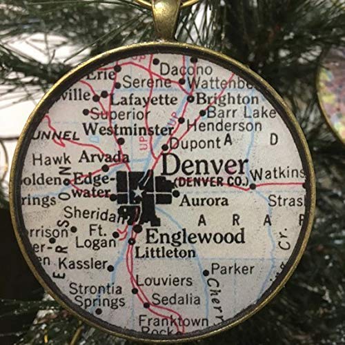 Denver Colorado Christmas ornament Handmade
