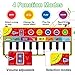 Tencoz Kids Musical Mats, 58.26” x 23.62” Large Musical Dance Toys for Toddlers, 10 Keys Piano Mat with 8 Selectable Musical Instruments Toys gifts for kids